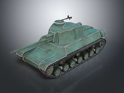 Green Military Tank 3D Render Model With Turret Tracks And Cannon 3d model Green Military Tank 3D Render Model With Turret Tracks And Cannon 3d model