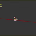 Small Mechanical Device On Long Metal Track In Gray Background