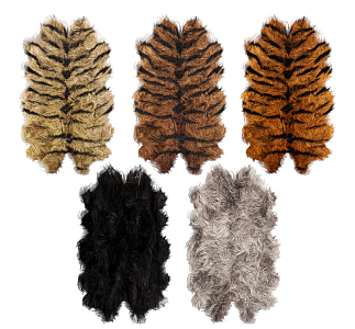 Modern Shape Carpet Animal Fur Pile Carpet 3d model