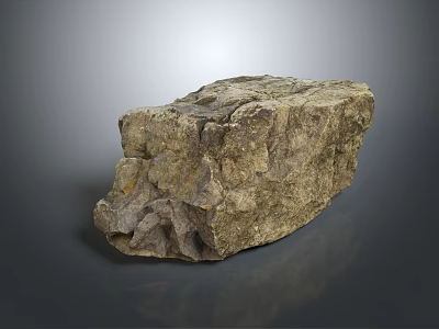 Natural Rough Stone With Wood Grain Texture And Natural Surface Patterns 3d model