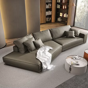 Modern Italian Living Room Budapest Sofa Three-Seat Sofa Multi-Seat Sofa Corner Sofa Shaped Sofa Baxter Leather Sofa 3d model