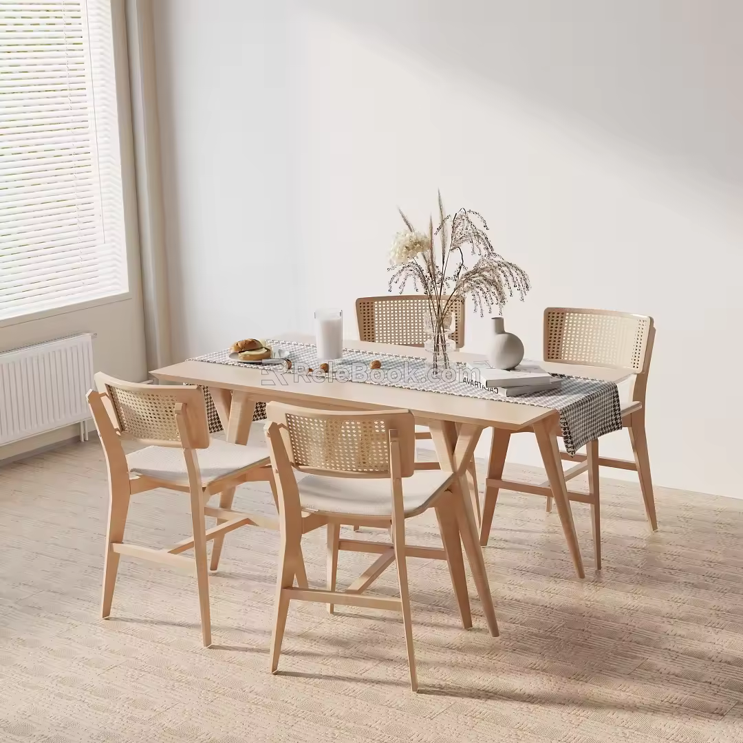 Modern table combination 3d model