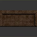 Brown Leather Tufted Sofa With Wooden Legs Armrests And Modern Design