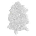White Fluffy Shaped Rug Modern Living Room Soft Plush Decorative Comfortable Carpet
