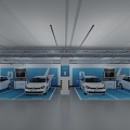 Underground Parking Modern Parking 3d model