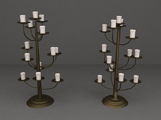 Lights Floor Lamps Candles Ancient Lamps Lamp Lighting 3d model