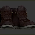 Brown High Top Casual Boots with Leather Suede Upper and White Sole for Daily Wear