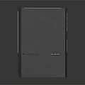 Black Modern PC Tower Case With Mesh Front Panel And Control Buttons