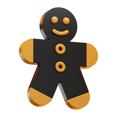 Modern Gingerbread Man Christmas Decorations Christmas Gift Cartoon Gingerbread Man 3d model