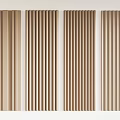 Light Brown Decorative Wall Panels For Interior With Various Vertical Striped Designs 3d model
