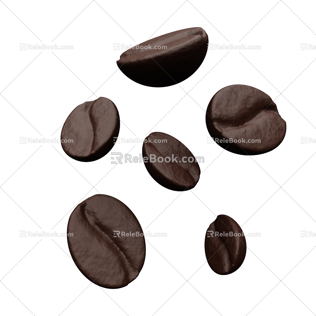 Modern Coffee Bean Coffee Bean Cartoon Coffee Bean 3d model