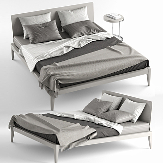 Double bed 3d model