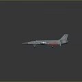 3D Rendered Blue Fighter Jet With Red Winglets Streamlined Design And Sleek Surface