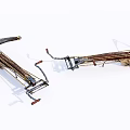 Modern Crossbow Old Crossbow 3d model