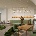 Modern Shower Sauna Interior Design With Green Plants Comfortable Seats And Soft Lighting