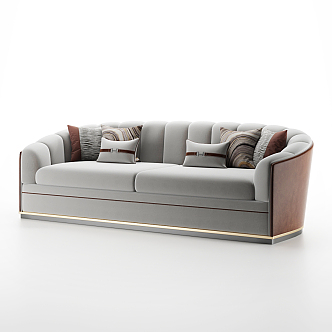 modern double sofa 3d model