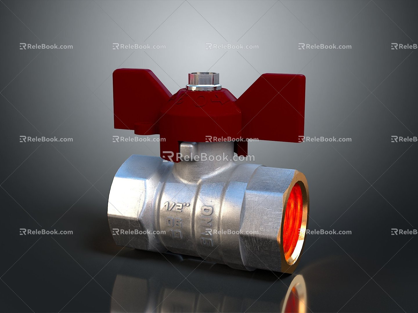 Pipe water pipe valve iron pipe fitting flange tee joint pipe water pipe valve 3d model