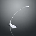 Modern Minimalist White Curved Lighting Combination With Sleek Design And Reflective Surface