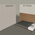Modern Convertible Furniture Design With Table To Bed Function And Storage Cabinets