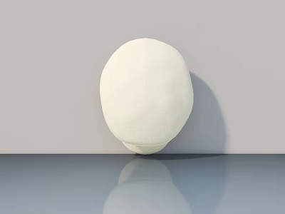 Simple White Swing Door With Smooth Surface And Modern Design For Interior Use 3d model