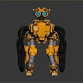 Industrial Robot Single Wheel Robot Double Wheel Robot Assistant Small Robot 3d model