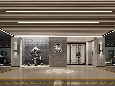 New Chinese Parking Underground Parking 3d model