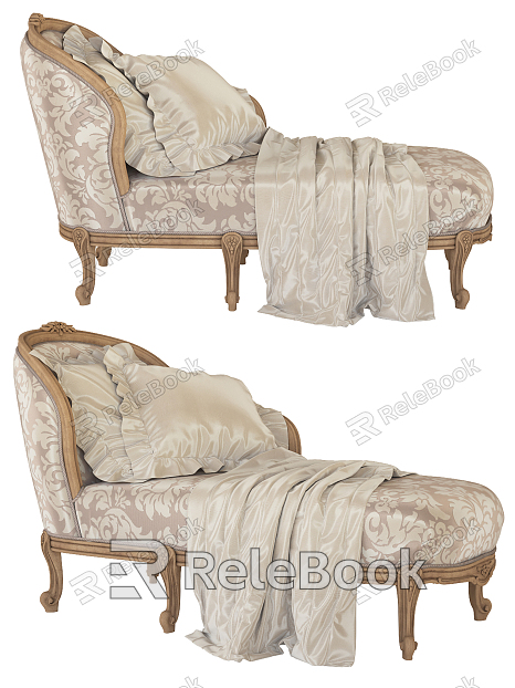 European-style chaise longue model