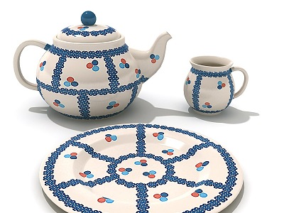 Modern Tea Set Tableware Tea Set model