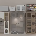 Modern Wooden and White Cat Furniture with Beds Storage and Climbing Spaces