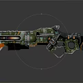 Modern Sci-Fi Gun Sci-Firearms Sci-Fi Game Gun Games Firearms Game Gun 3d model