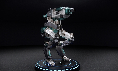 Modern robot science and technology sense combat mech toy 3d model