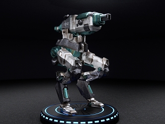 Modern robot science and technology sense combat mech toy 3d model