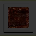 Ornate Decorative Frame Structure With Intricate Carvings Lattice Panels And Red Marble Base