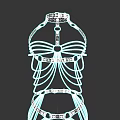 Edgy Modern Bodice With Chain Details Metal Rings And Straps Fashion Design