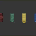 Colorful Foldable Collapsible Portable Stools with Red Green Yellow Blue Colors as Living Essentials