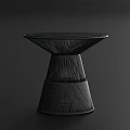 Sleek Modern Side Table With Round Glass Top And Black Metal Frame Design