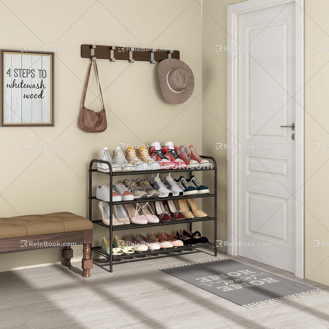 Shoe rack 3d model