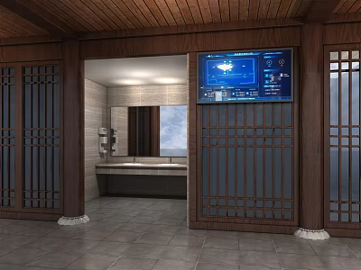 New Chinese toilet toilet 3d model