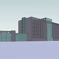 Modern Office Building Featuring Glass Curtain Walls And Multi story Structure Design