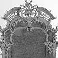 Two Golden Ornate Frame Mirrors With Classic Carvings And Elegant Design Details