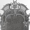 vintage mirror old mirror mirror classic rococo 3d model