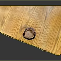 Green Coffee Cup With Brown Lid On Wooden Table Surface