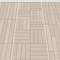 Modern Wood Flooring 3d model