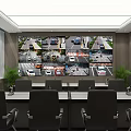 Traffic Police Team Meeting Room Monitoring Room Multifunctional Room Police Station Traffic Police Brigade Command Room 3d model