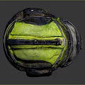 Yellow Protective Helmet With Face Shield For Industrial Work Use And Black Accents