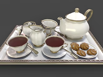 Tea Set 3d model