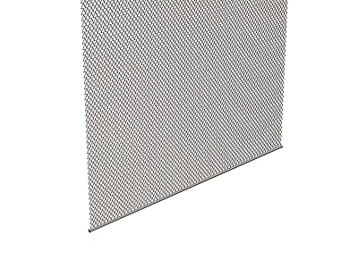 Gray Mesh Curtain With Fine Texture For Modern Home Window Decor 3d model