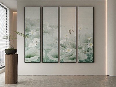 New Chinese Decorative Painting 3d model