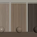 Modern Vertical Wooden Wall Paneling with Different Wood Tones in Minimalist Interior