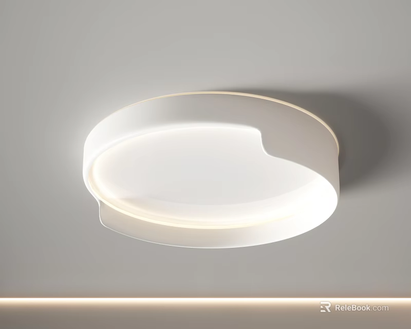 Modern Minimalist Ceiling Light With Unique Design And Soft Illumination 3d model 